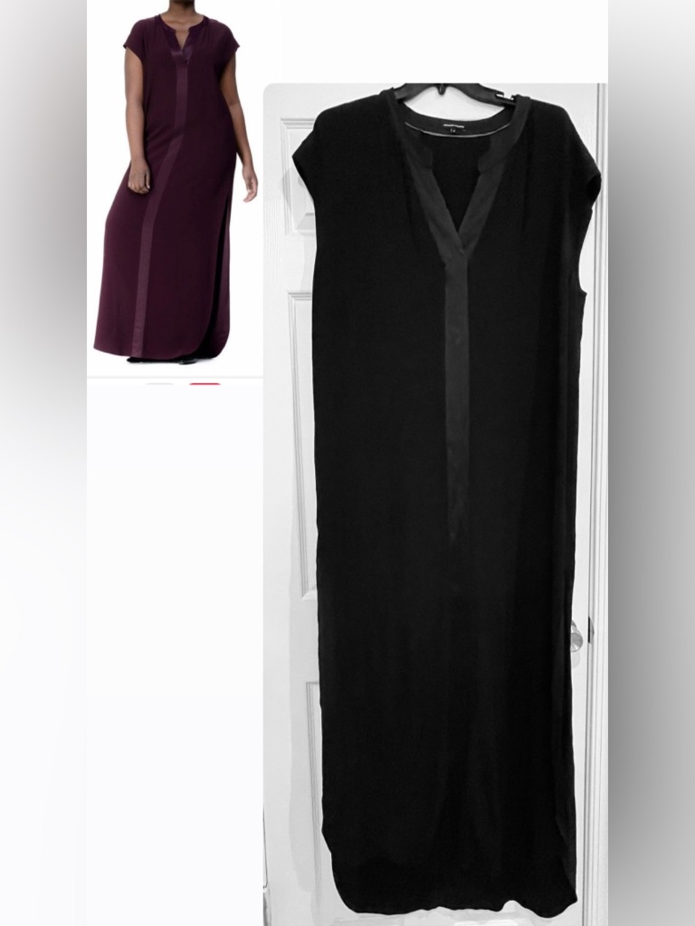 Universal Standard Winsett Black Crepe Dress - M (18-20 US Sizing)